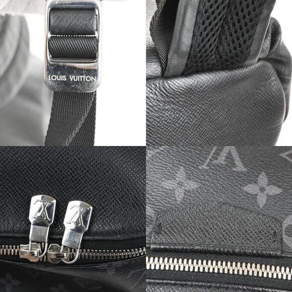 LOUIS VUITTON Discovery Backpack Taiga Llama Leather Black SHW M30230 689RL794 main image 16